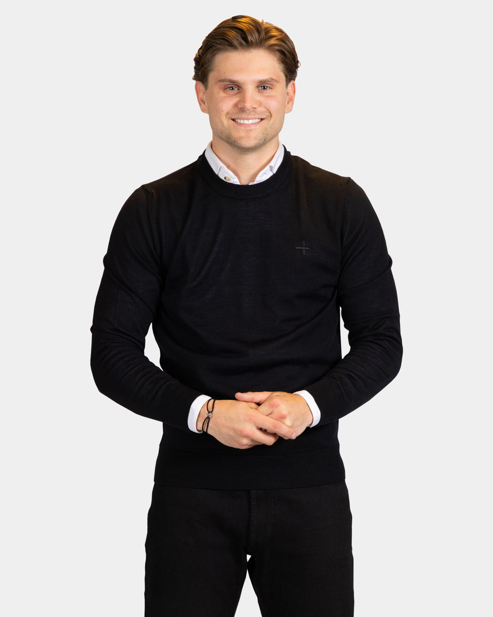 Merino pullover Zwart