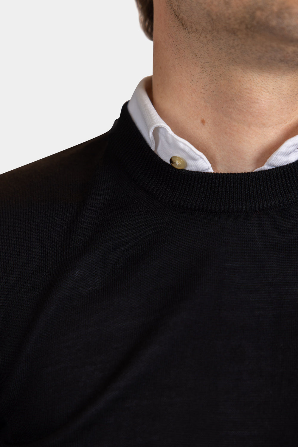 Merino pullover Zwart