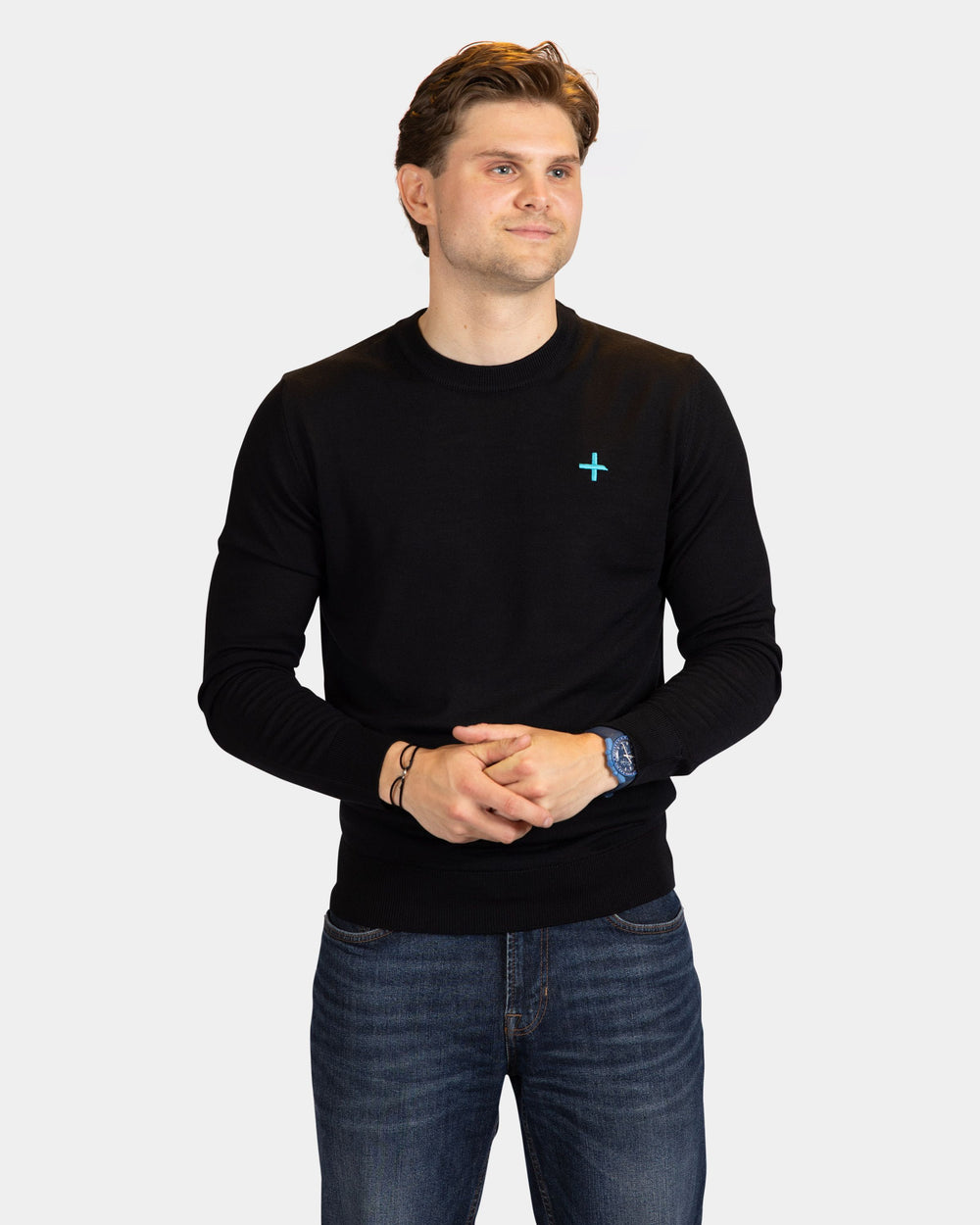 Merino pullover Zwart